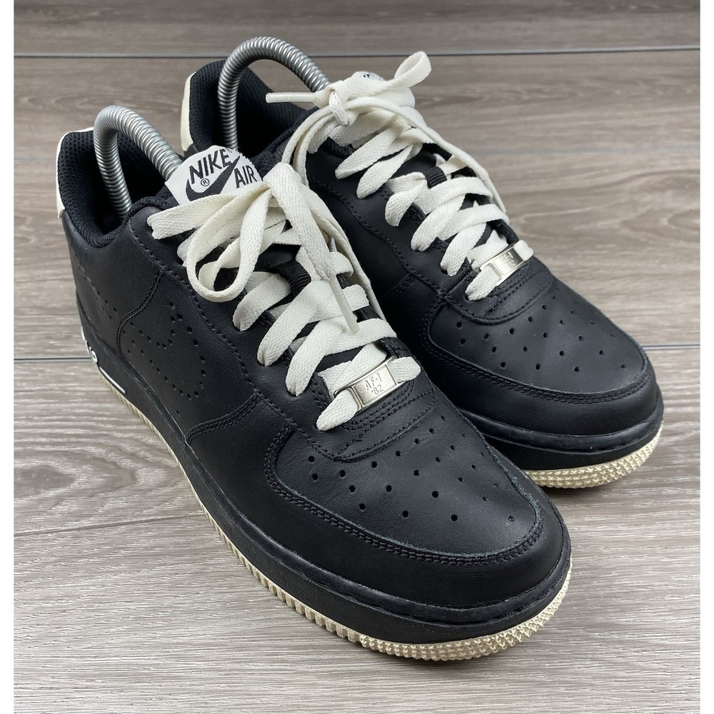Nike Air Force 1 Low Black Sail Womens 8‎ Youth 6.5Y 314192-027